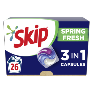 Skip Spring Fresh Laundry Detergent 26 pods Household