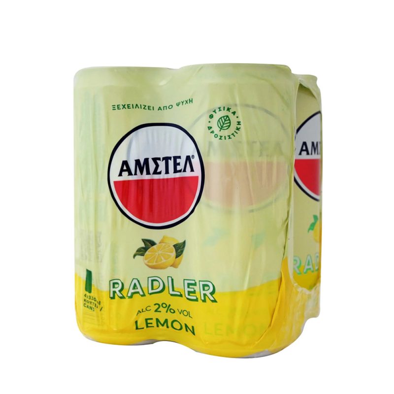 Amstel Radler Beer With Lemon 330ml 4pack Beer & Ciders