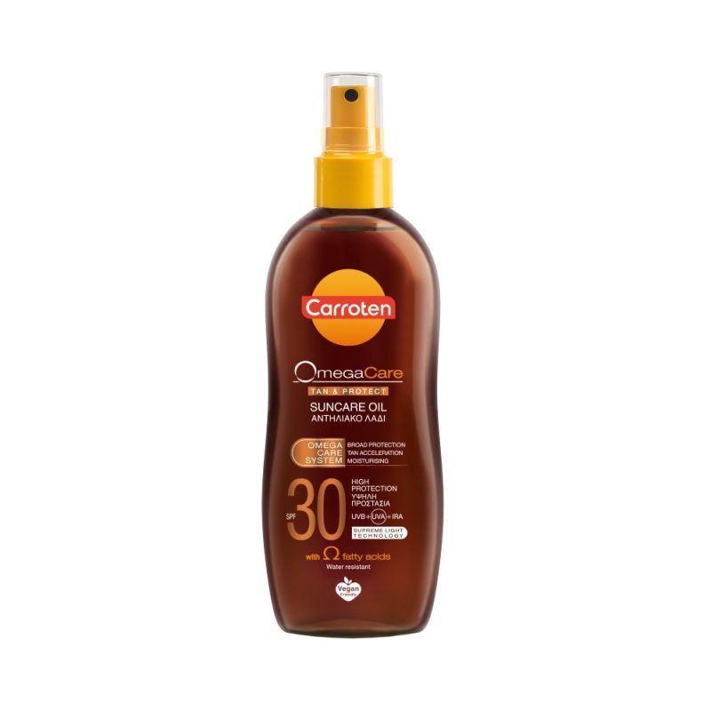 Carroten Protect & Tan Suncare Oil Spray Spf 30 200ml Sun Care & Protection