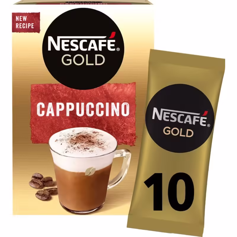 “Nescafe” Gold Capuccino 10pcs Coffee and Sugar