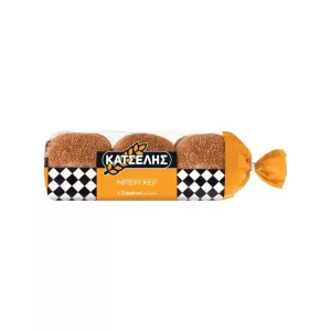 “Katselis” Burger Bread 360gr – 6pcs Bread & Bakery
