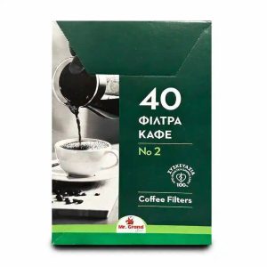 Mr.Grand Coffee Filters 1×2 40pcs Breakfast