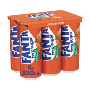 Fanta Orange (Zero Sugar) 330ml – 6pack Drinks
