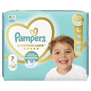 Pampers Premium Care Size 7 (15+ kg) – 32 pcs Jumbo Pack Baby Care
