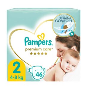 Pampers Premium Care Size 2 (4–8kg) – 46 pcs Jumbo Pack Baby Care